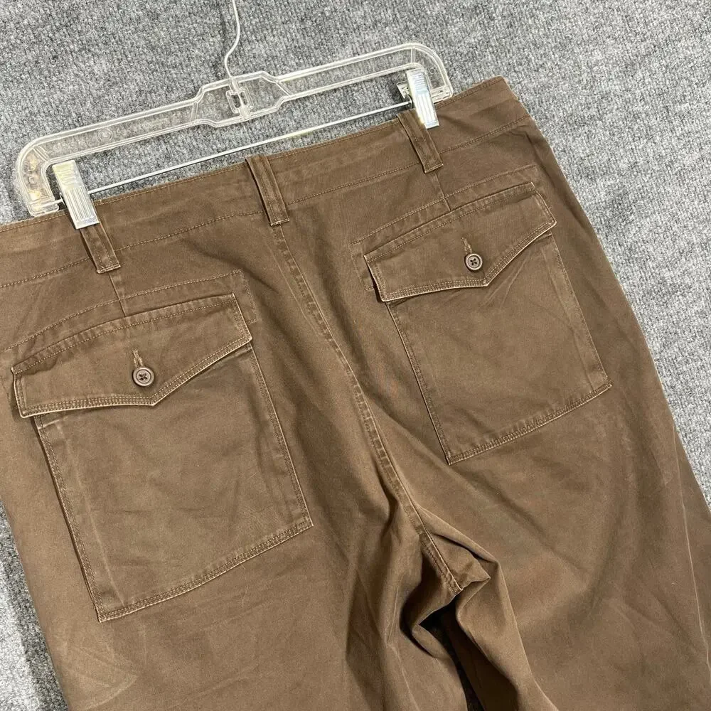 Vintage Banana Republic Pants Mens 35x30 Brown Relaxed Straight Leg Work Casual